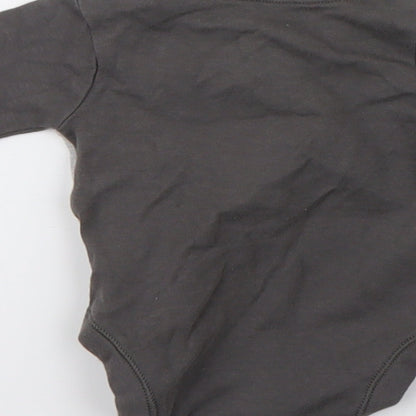Nutmeg Boys Grey   Babygrow One-Piece Size 0-3 Months  - fun champ