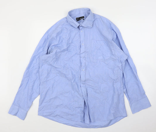 B&W Mens Blue    Polo Size 17.5