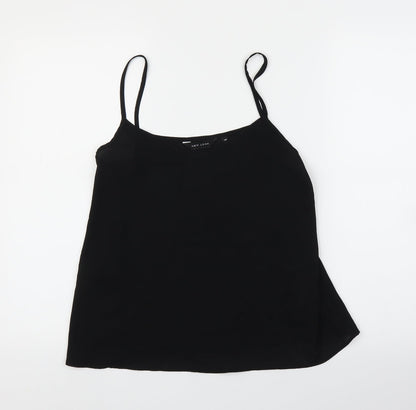 newlook Womens Black  Mesh Basic Blouse Size 10
