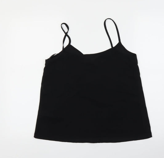 newlook Womens Black  Mesh Basic Blouse Size 10