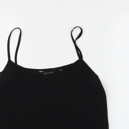 newlook Womens Black  Mesh Basic Blouse Size 10
