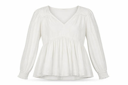 Womens UK Size 6 NINE SAVANNAH MILLER White Basic T-Shirt