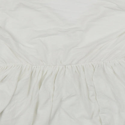 Womens UK Size 6 NINE SAVANNAH MILLER White Basic T-Shirt