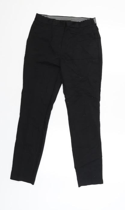 Womens UK Size S Zara Regular Fit Jegging Black Trousers