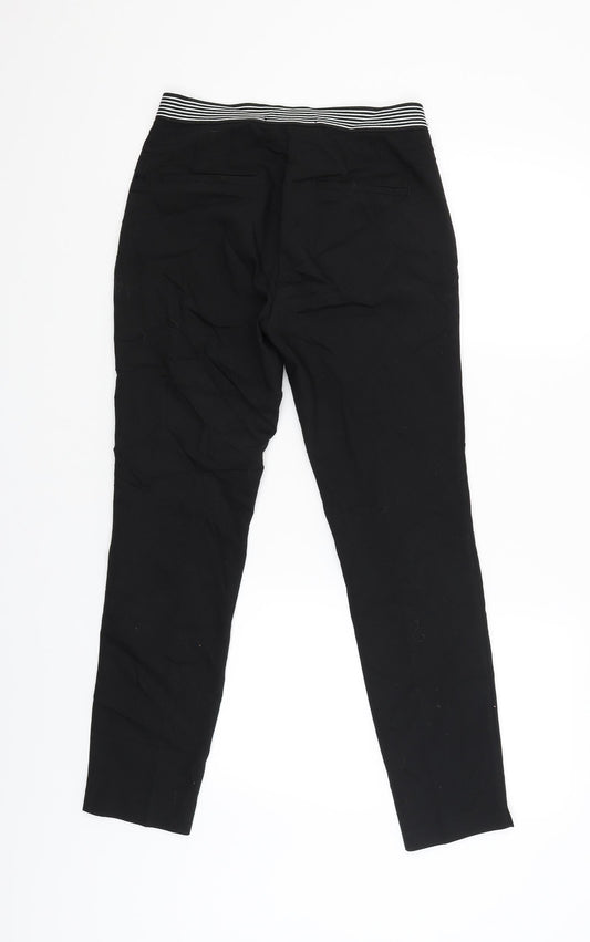 Womens UK Size S Zara Regular Fit Jegging Black Trousers
