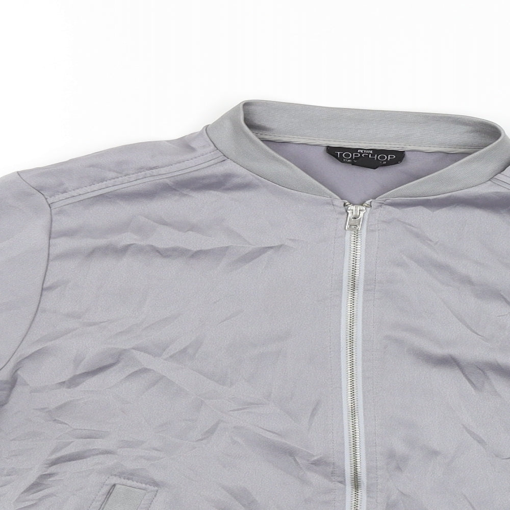 Womens UK Size 8 Topshop Grey Jacket