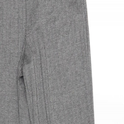 M&S Womens Black Striped  Jegging Trousers Size 10 L33 in