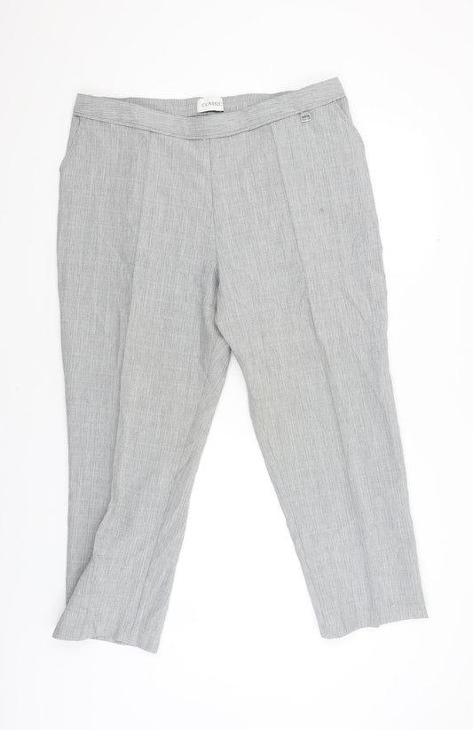 Classic Womens Grey   Jegging Trousers Size 18 L26 in