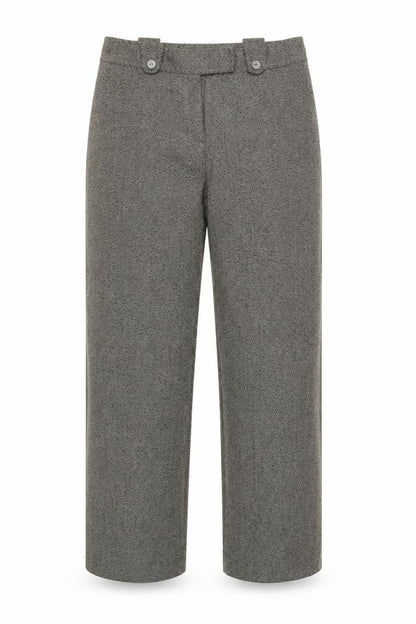 Womens UK Size 10 Mia Moda Regular Fit Capri Brown Trousers