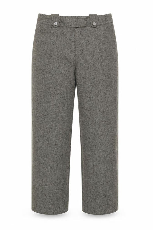 Womens UK Size 10 Mia Moda Regular Fit Capri Brown Trousers