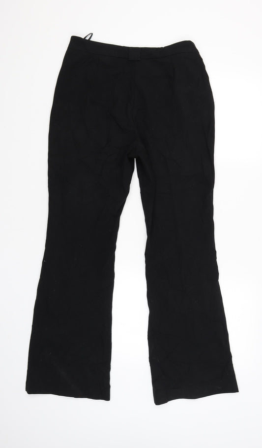 M&S Womens Black   Trousers  Size 10 L29 in