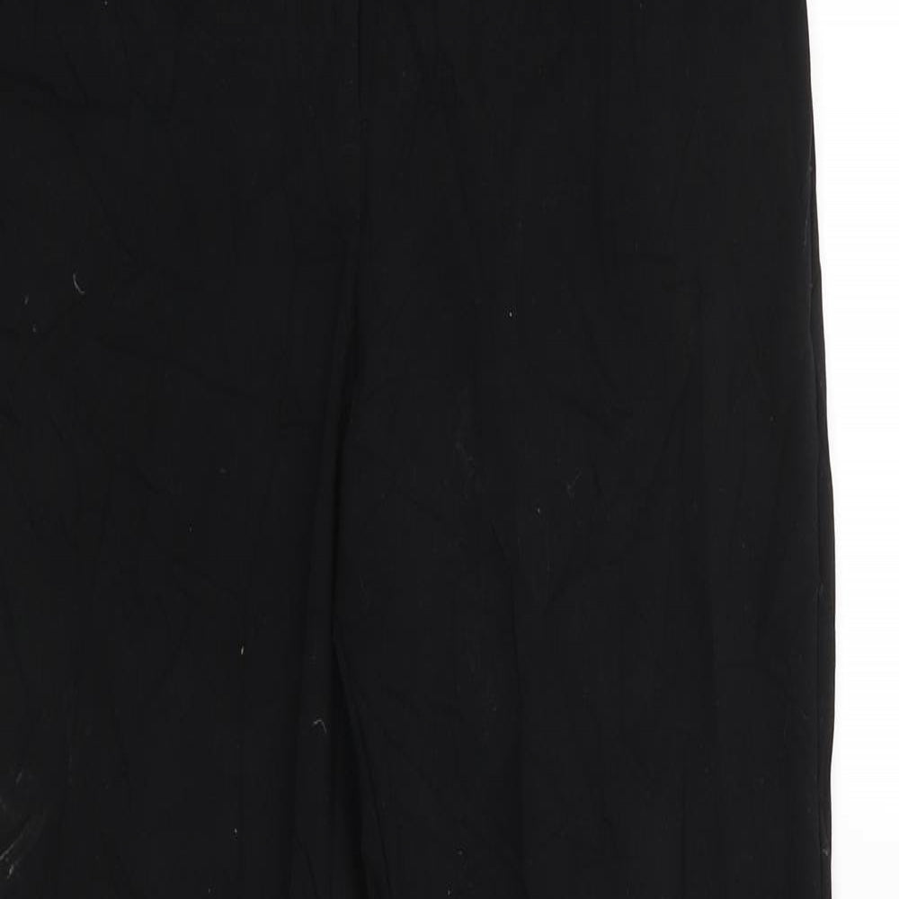 Womens UK Size 10 M&S Regular Fit  Black Trousers