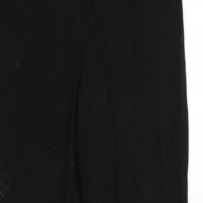 Womens UK Size 10 M&S Regular Fit  Black Trousers