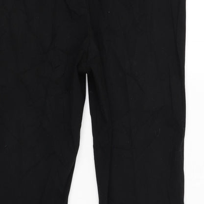 Womens UK Size 10 M&S Regular Fit  Black Trousers
