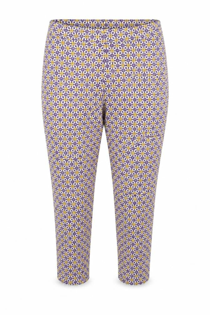 Tu Womens White Floral  Bloomer Trousers Size 16 L20 in