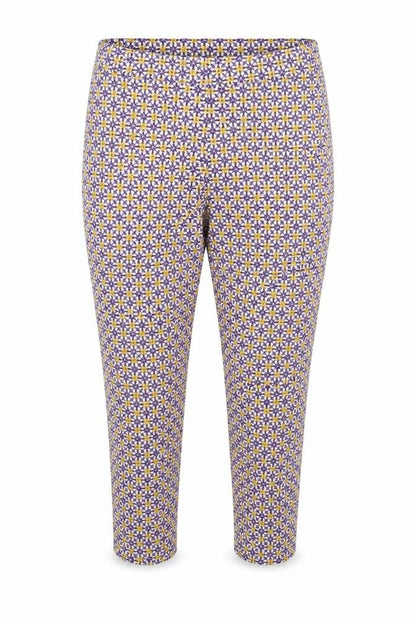 Tu Womens White Floral  Bloomer Trousers Size 16 L20 in