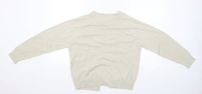 Womens UK Size 14 Berkertex Beige Cardigan Jumper