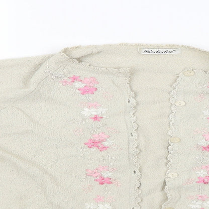 Womens UK Size 14 Berkertex Beige Cardigan Jumper
