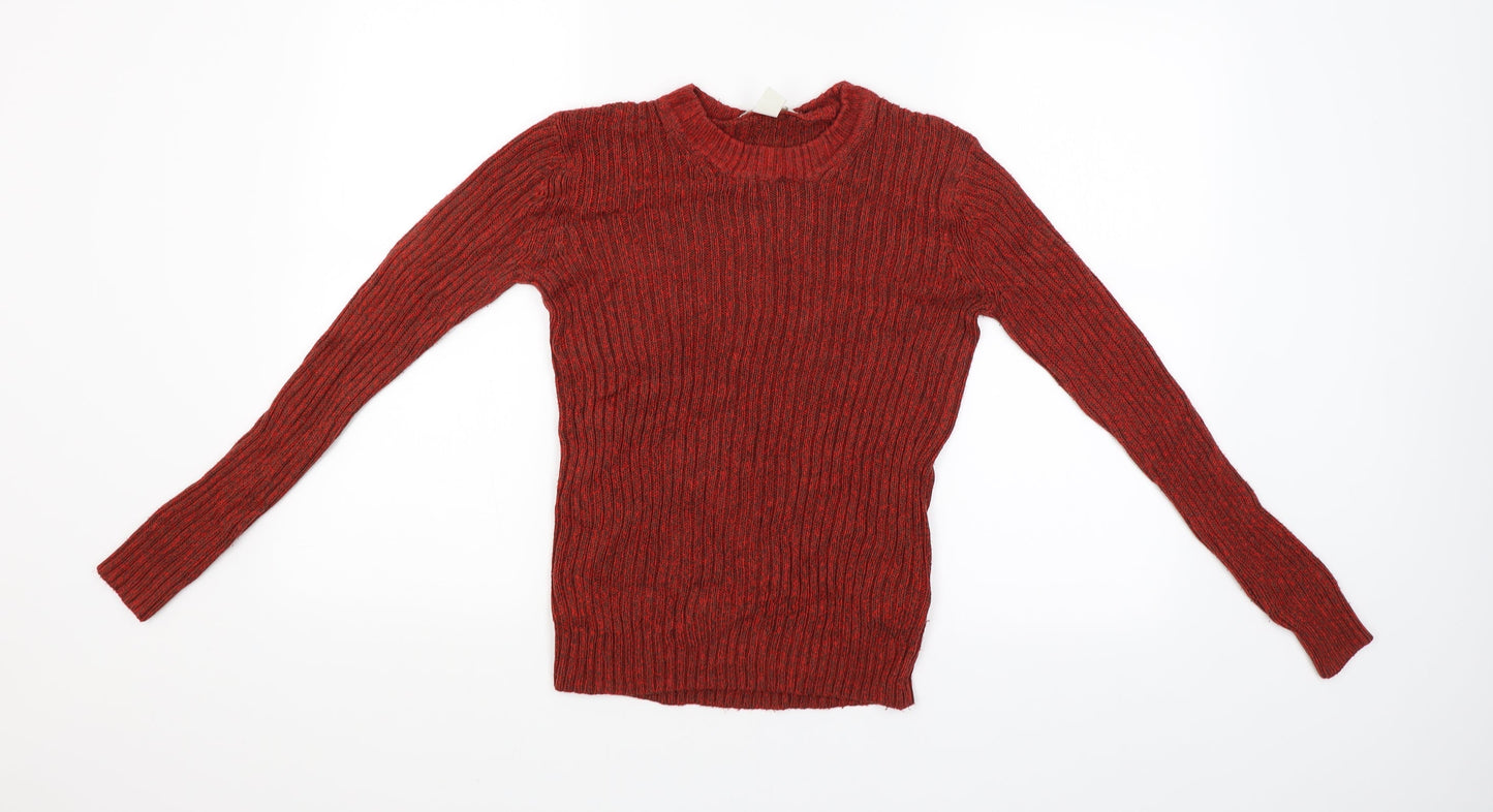 Womens UK Size S H&M Red Pullover Jumper