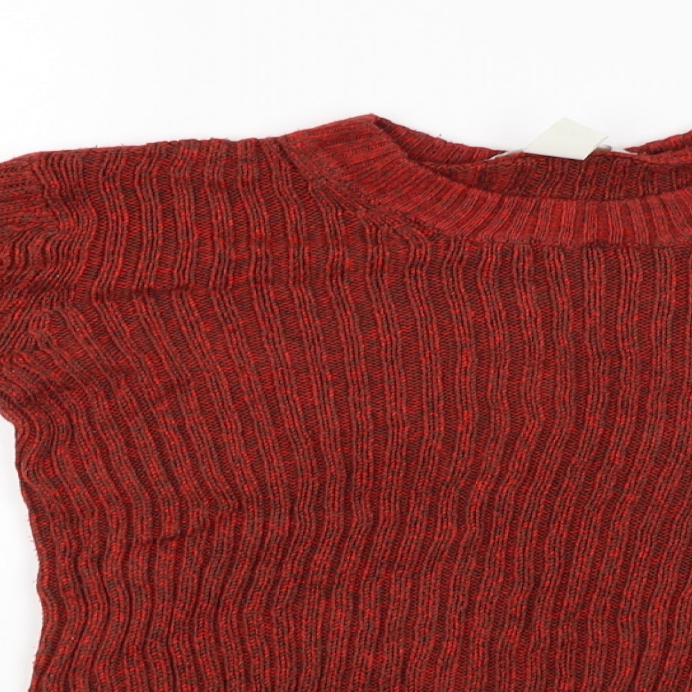 Womens UK Size S H&M Red Pullover Jumper