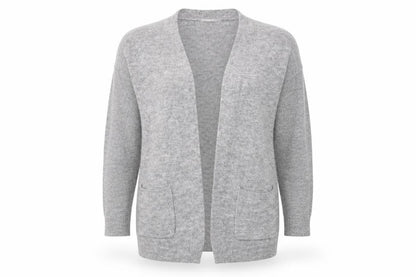 Womens UK Size 12 Nutmeg Grey Cardigan Jumper