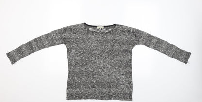 Womens UK Size M Zara Grey Basic Blouse