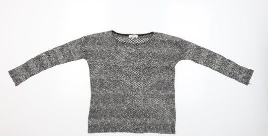 Womens UK Size M Zara Grey Basic Blouse