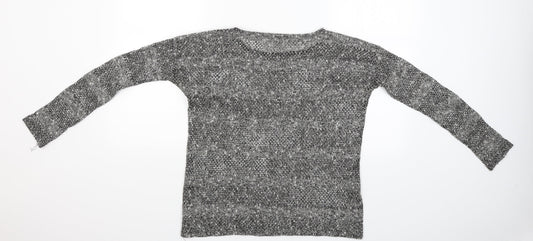 Womens UK Size M Zara Grey Basic Blouse