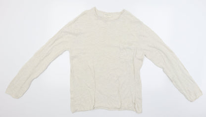 Cedar Wood State Mens Beige   Pullover Jumper Size L