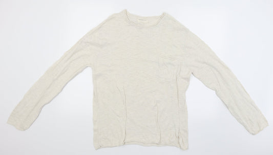 Cedar Wood State Mens Beige   Pullover Jumper Size L