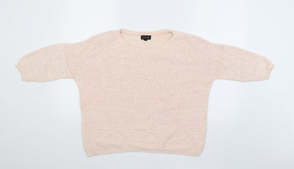 Womens UK Size 6 Topshop Pink Pullover Jumper