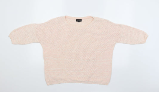 Womens UK Size 6 Topshop Pink Pullover Jumper