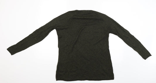 Womens UK Size S H&M Green Pullover Jumper