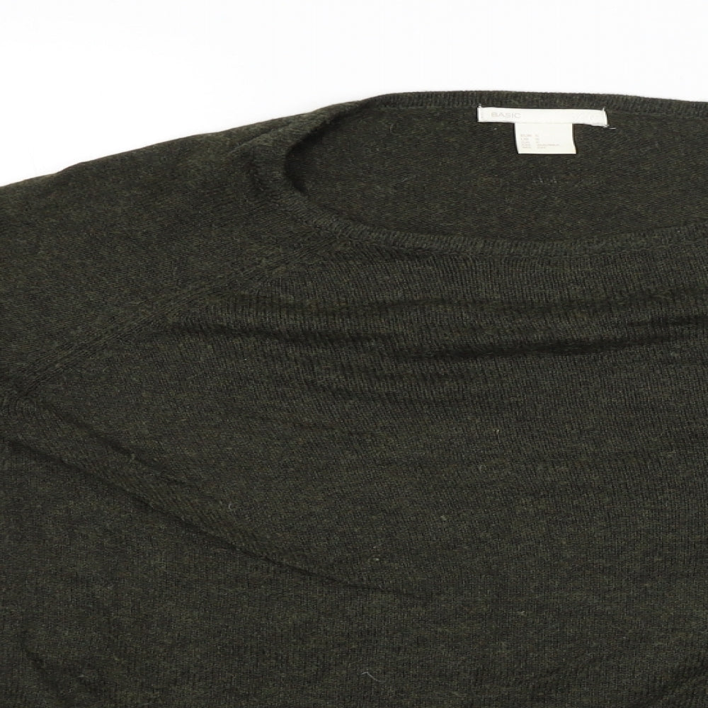 Womens UK Size S H&M Green Pullover Jumper
