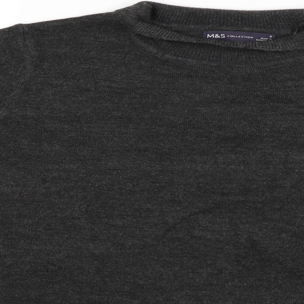 Womens UK Size S M&S Grey Pullover Jumper