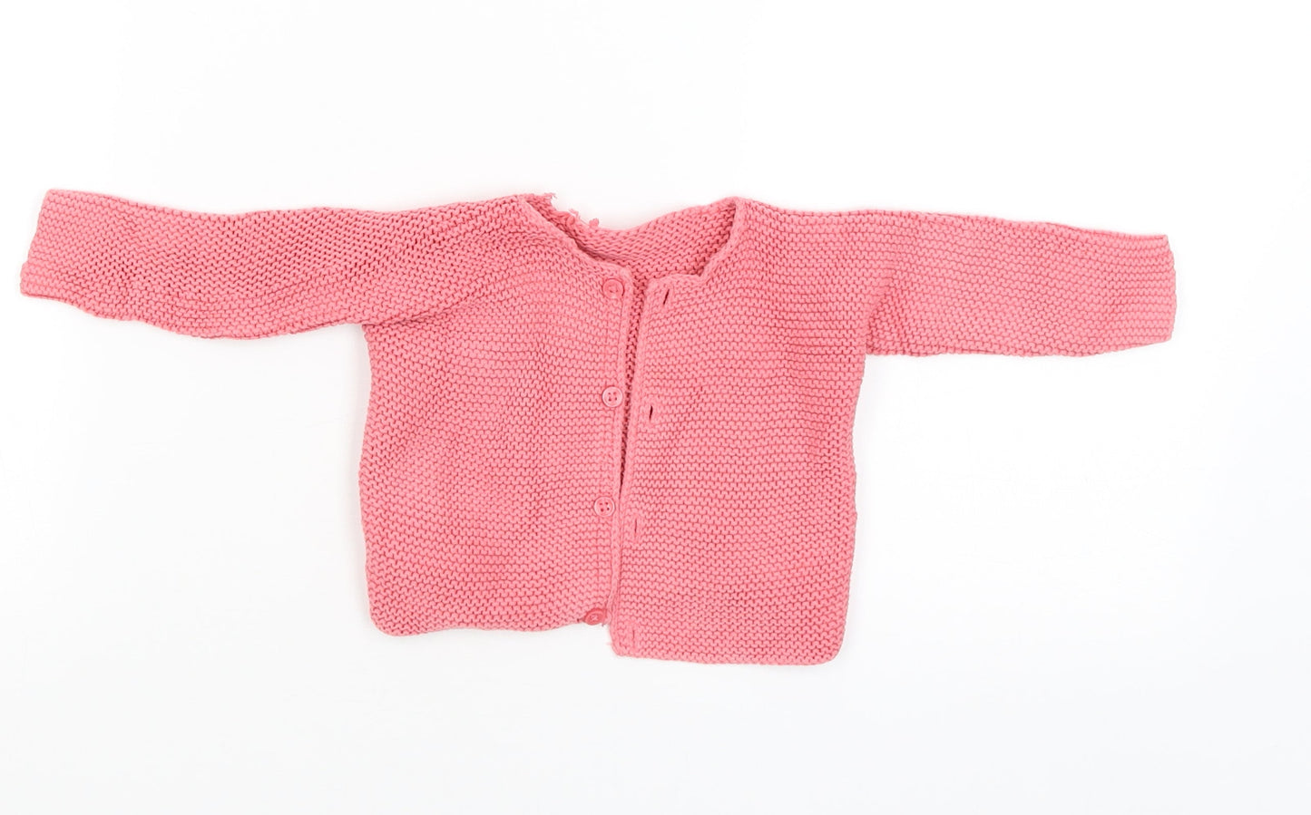 M&S Girls Pink   Cardigan Jumper Size 0-3 Months
