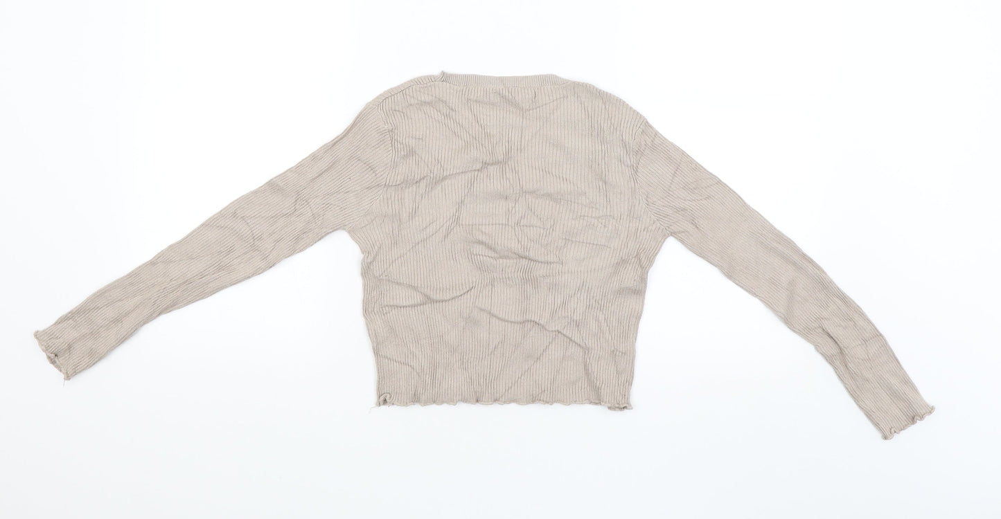Pull&Bear Girls Beige   Pullover Jumper Size M