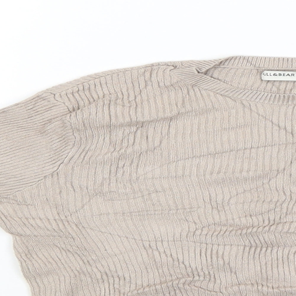 Pull&Bear Girls Beige   Pullover Jumper Size M