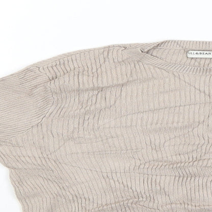 Pull&Bear Girls Beige   Pullover Jumper Size M