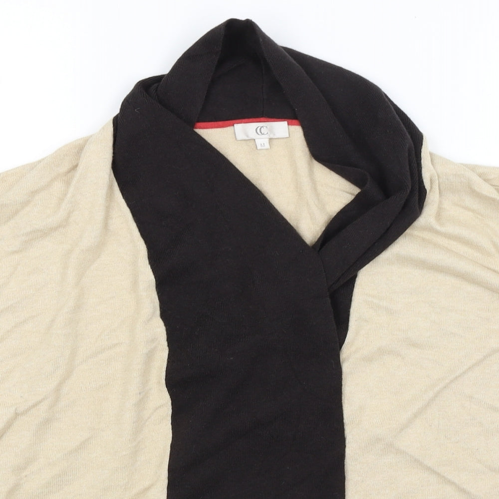 Womens UK Size M CC Beige Cardigan Jumper