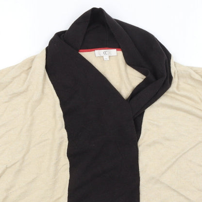 Womens UK Size M CC Beige Cardigan Jumper