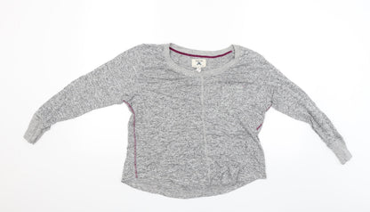 Womens UK Size M Night Owl Grey Pullover Jumper