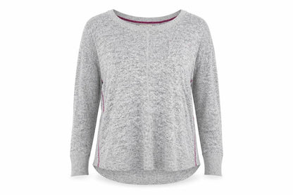 Womens UK Size M Night Owl Grey Pullover Jumper