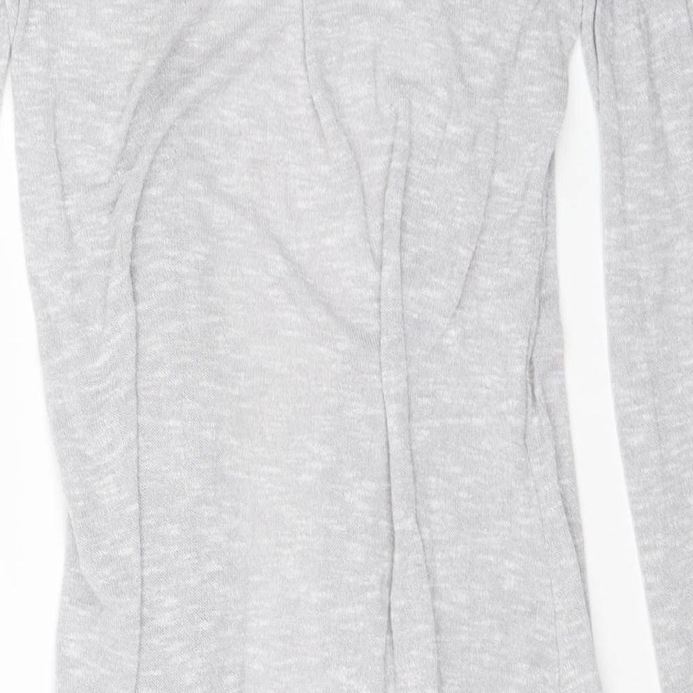 Womens UK Size 12 New Look Grey Cape Jumper
