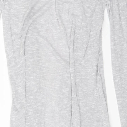 Womens UK Size 12 New Look Grey Cape Jumper