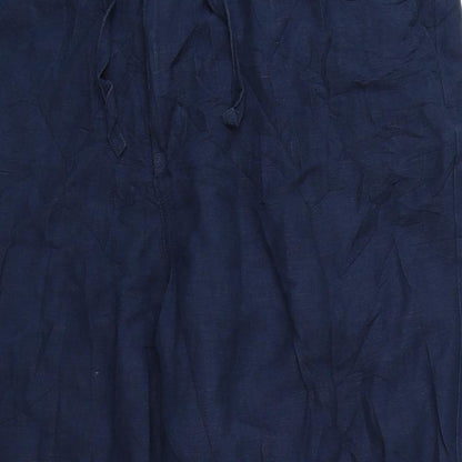 Cubavera Womens Blue   Cropped Trousers Size 38 in L25 in