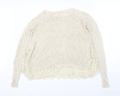 Vouley Vous Womens Beige   Pullover Jumper Size M