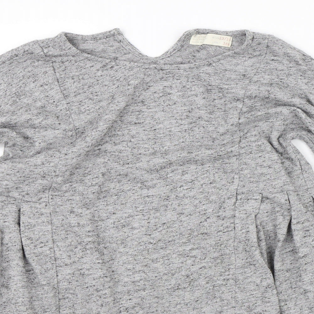 Zara Girls Grey   Pullover Jumper Size 13-14 Years