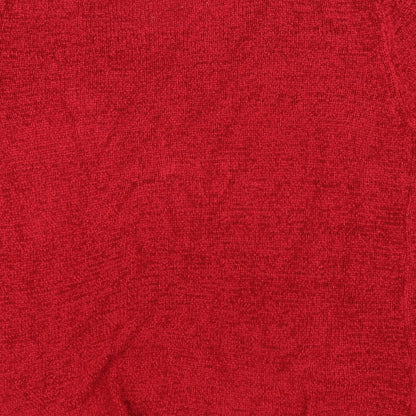 Womens UK Size S BM Red Basic Blouse