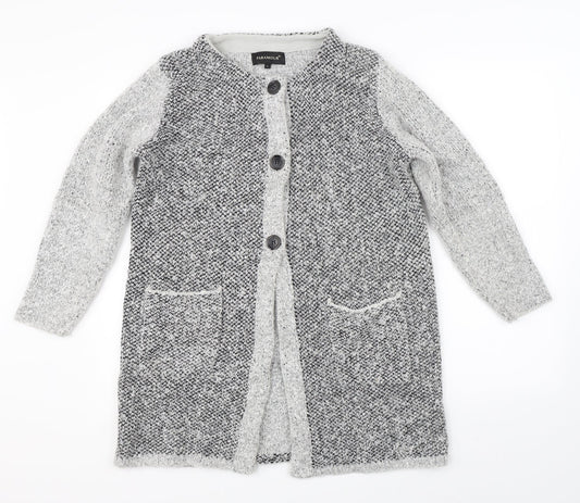 Paramour Womens Grey  Knit Jacket Coatigan Size M